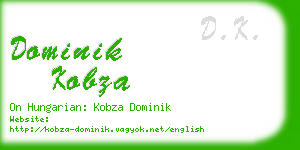 dominik kobza business card